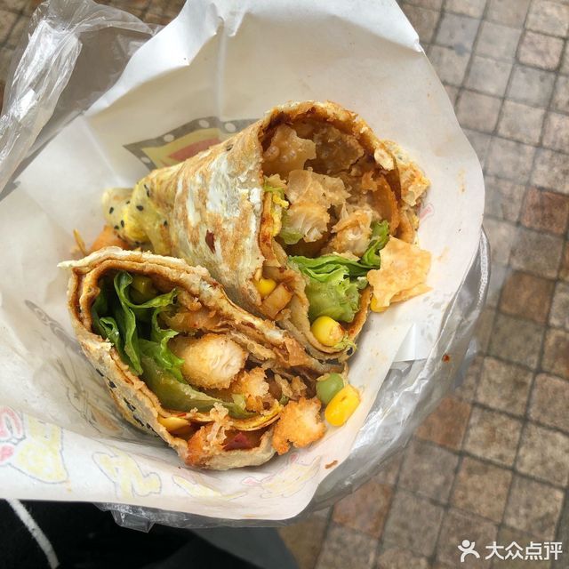 特色鸡柳煎饼图片