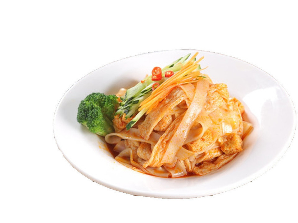 凉皮牛筋面两掺图片