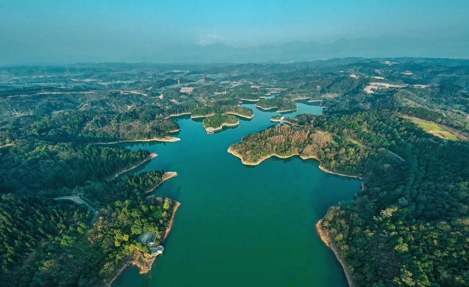 崇州白塔湖图片