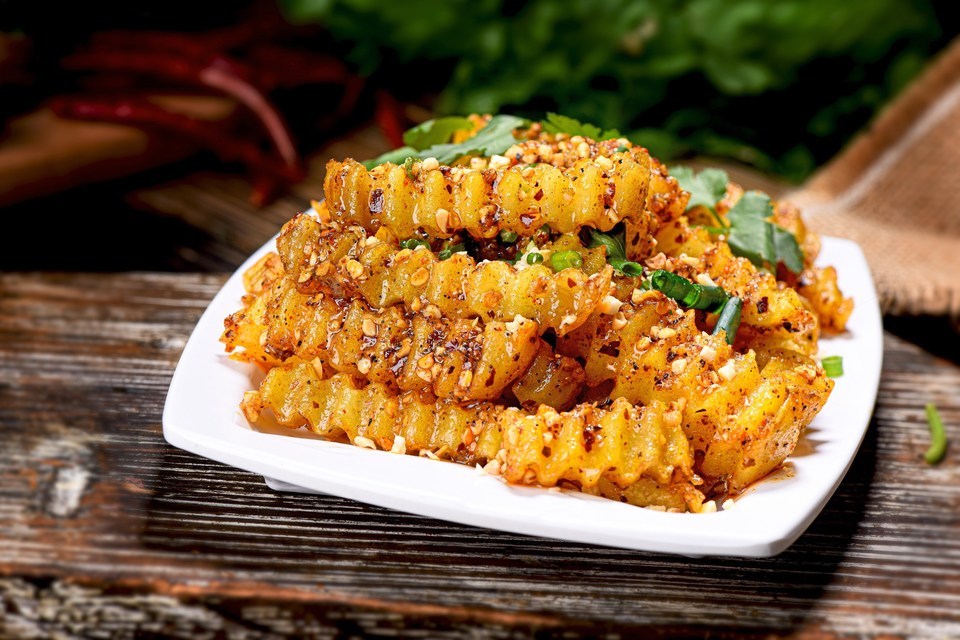 炝香炸洋芋图片