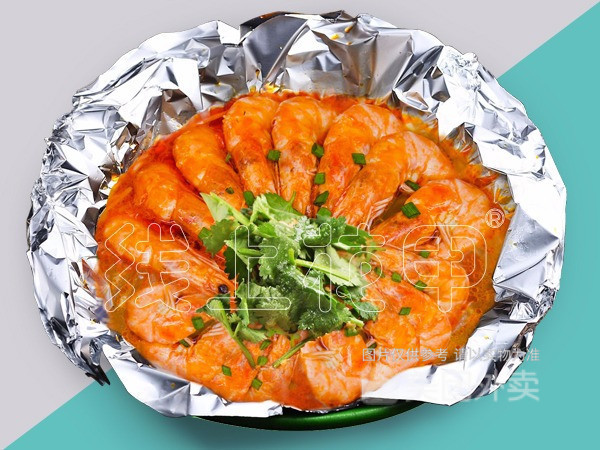 锡纸纯品大虾图片