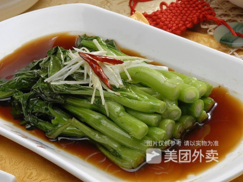 菜心肉片饭图片