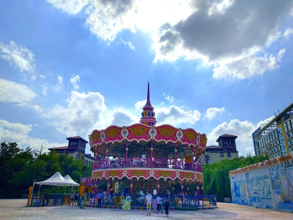 南通探险王国双层转马图片