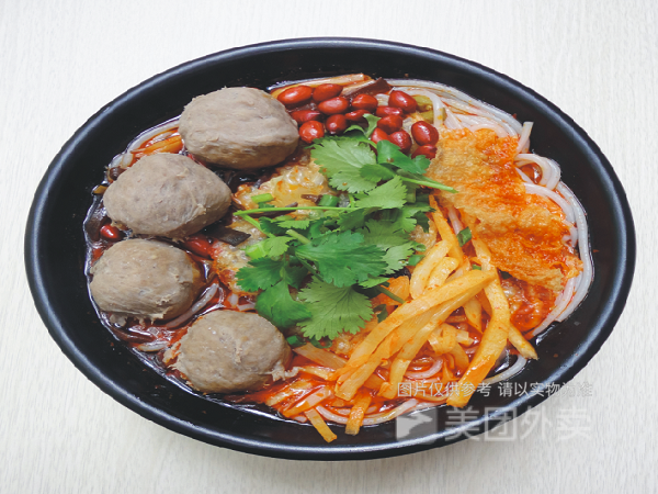 撒尿牛肉丸螺蛳粉图片