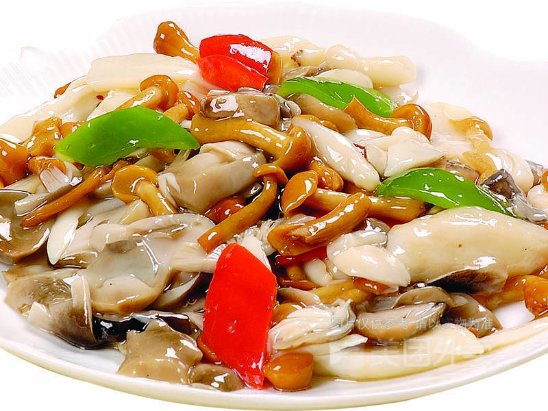 鸡汁烩三菌图片