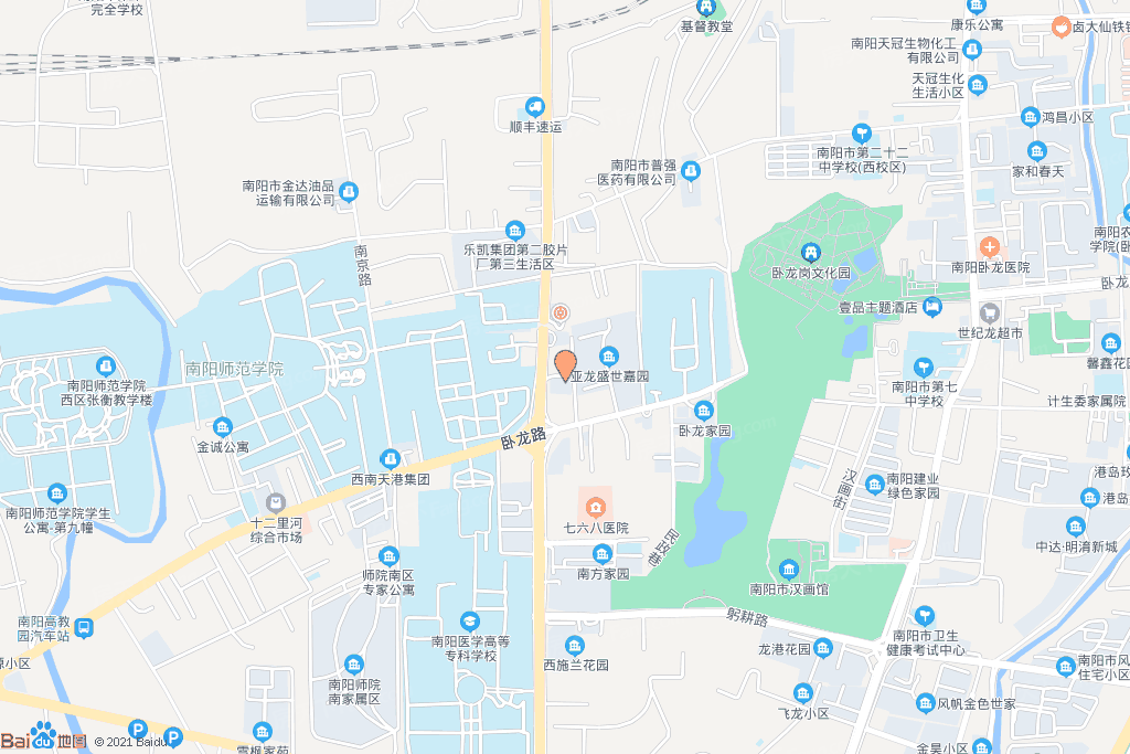 南阳师范学院地图立体图片