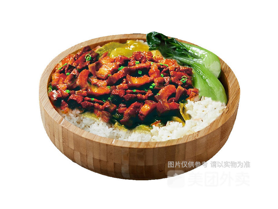 酸菜卤肉饭图片