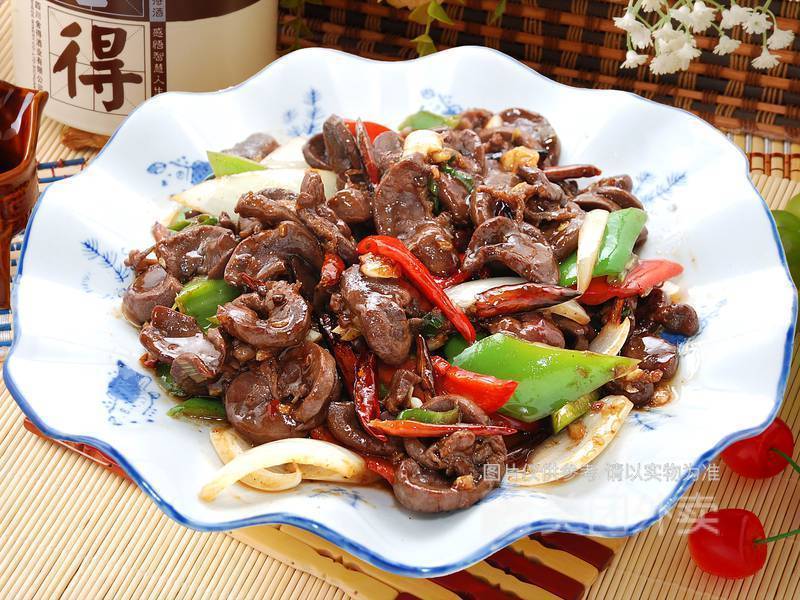 鲜炒驴肉片图片