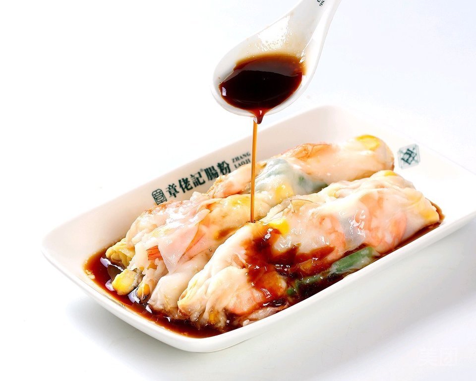 虾仁鸡蛋肠粉图片