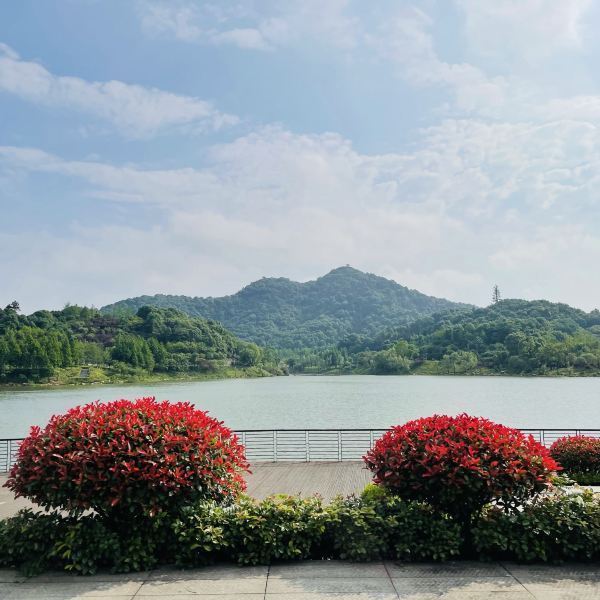 尖山湖公园图片