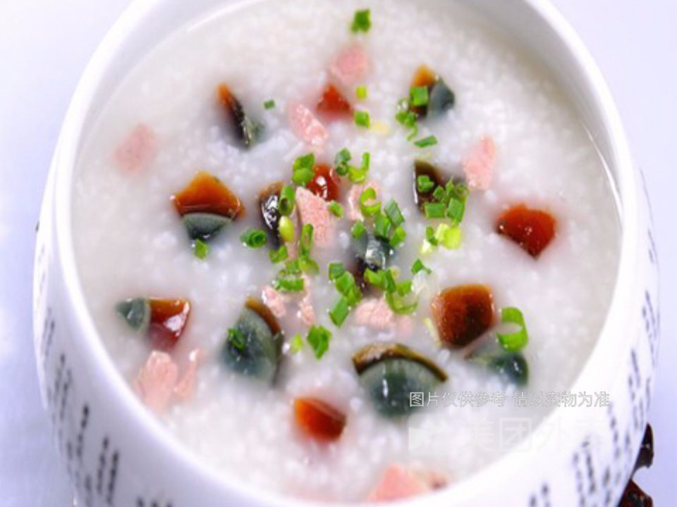 皮蛋排骨粥图片