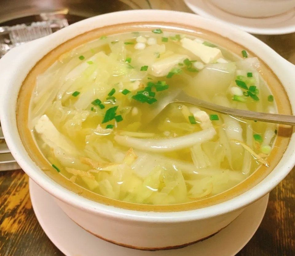 白菜豆腐汤图片