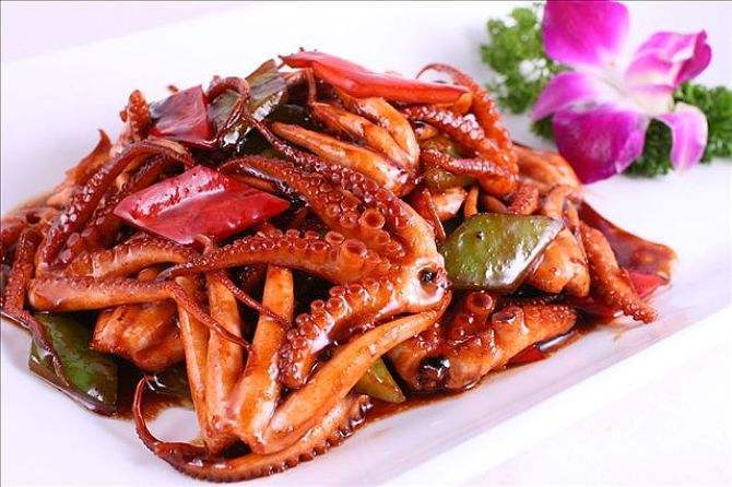 酱爆八爪鱼图片