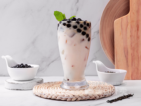 茉香珍珠奶茶图片