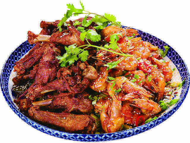 干锅鸭虾图片
