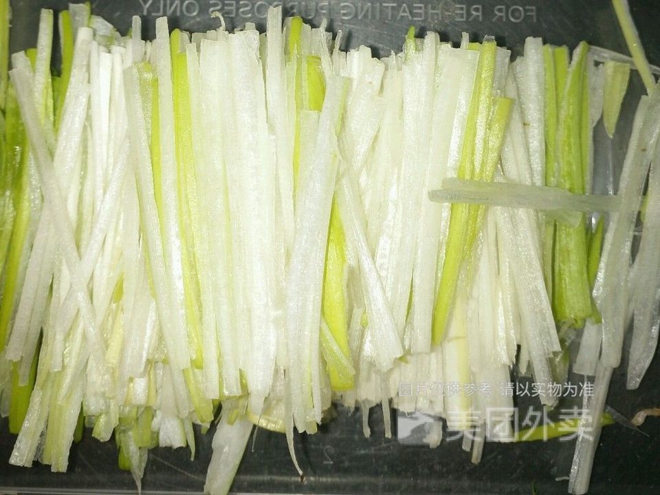 纯手切葱丝图片