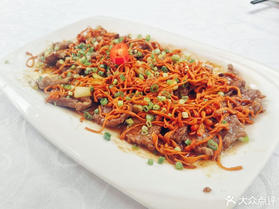 虫草花蒸牛肉图片