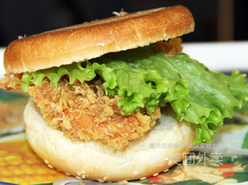 正新香酥鸡腿堡图片