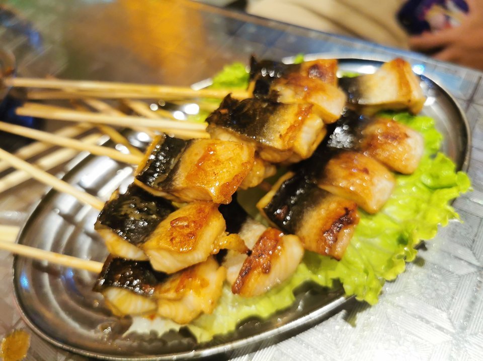 日式鳗鱼串图片