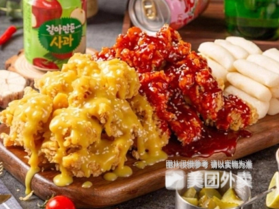 无骨双拼鸡块图片