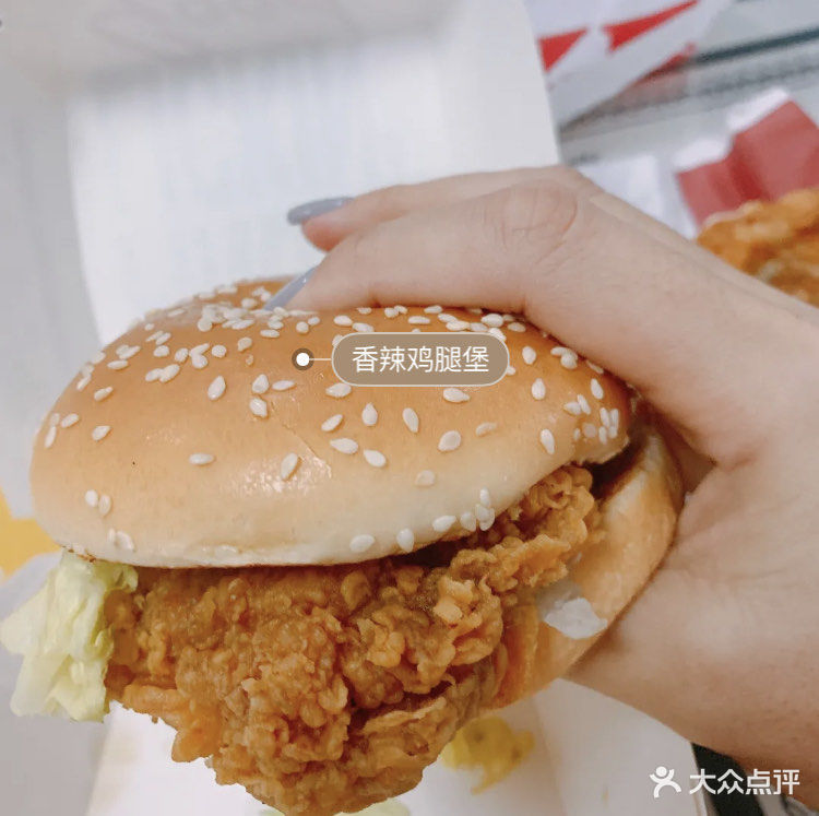 香辣鸡腿堡图片