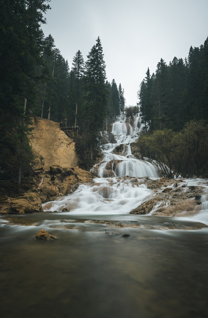 牟尼沟扎嘎瀑布