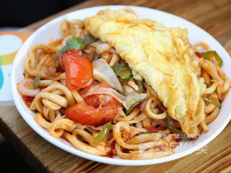 鸡蛋炒拉条图片