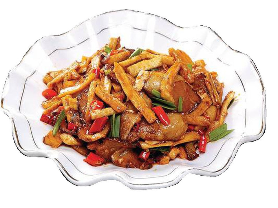 萝卜干回锅肉饭图片