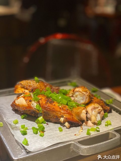 绿茶葱香烤鸡图片