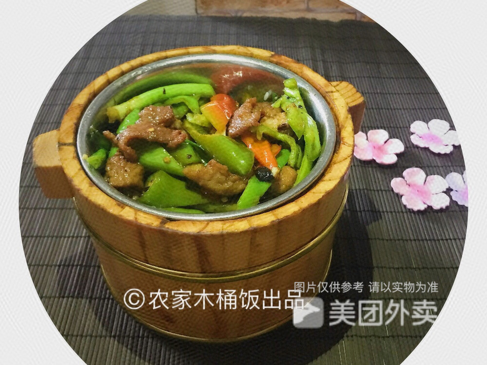 農家小炒肉飯圖片