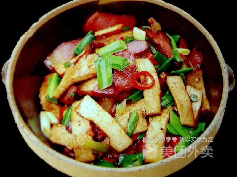 攸县香干炒腊肉饭图片
