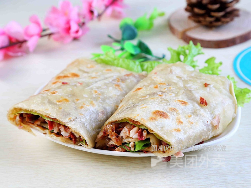 半边天熏肉大饼