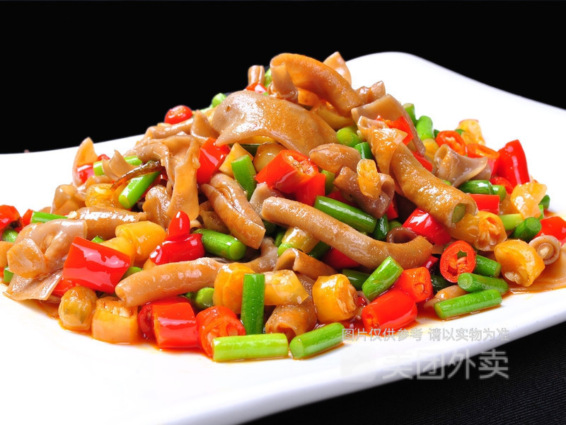 姜葱炒鹅肠图片