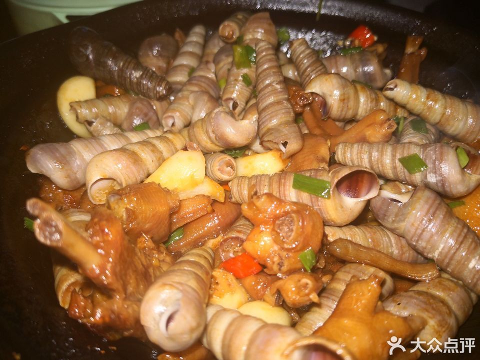 鸭脚钉螺煲图片
