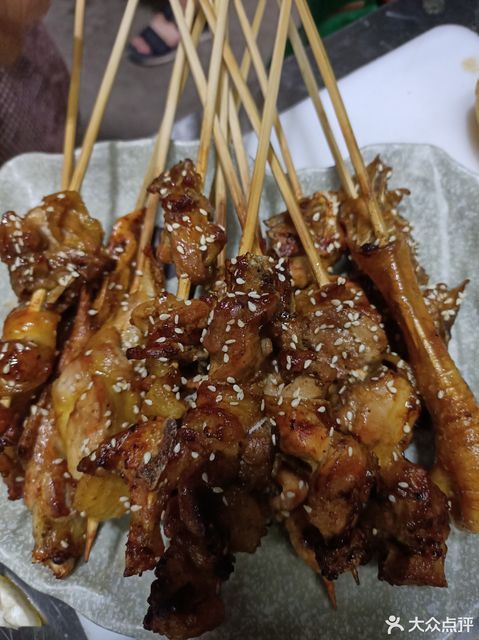 超美味的串烧鸡图片