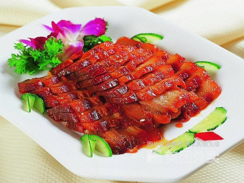 猪脚拼叉烧图片