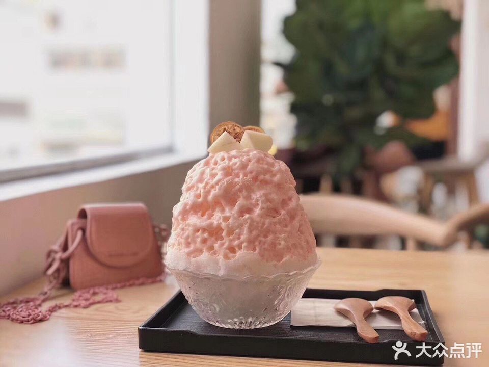 水蜜桃刨冰图片