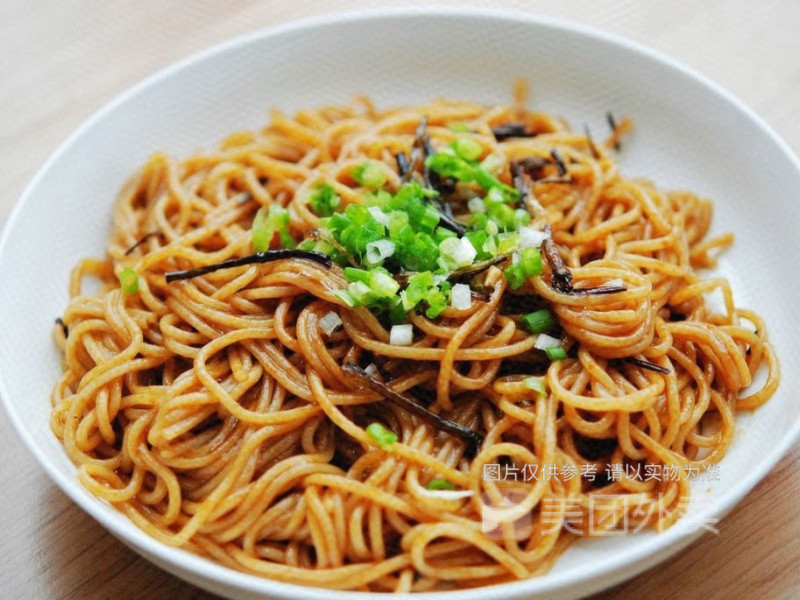 干拌葱油面图片