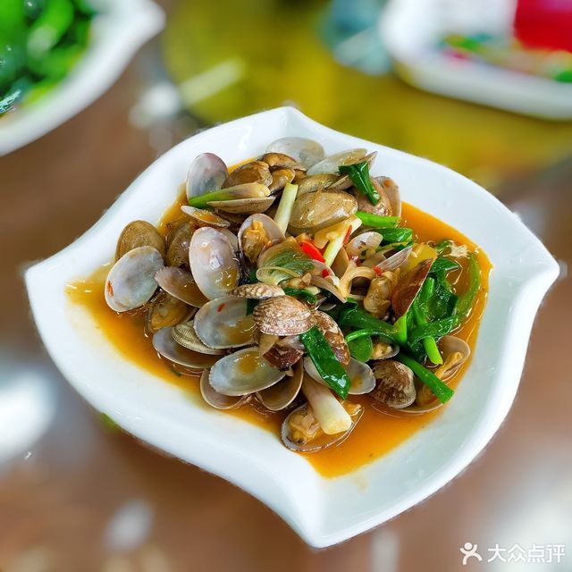 姜葱炒花甲图片