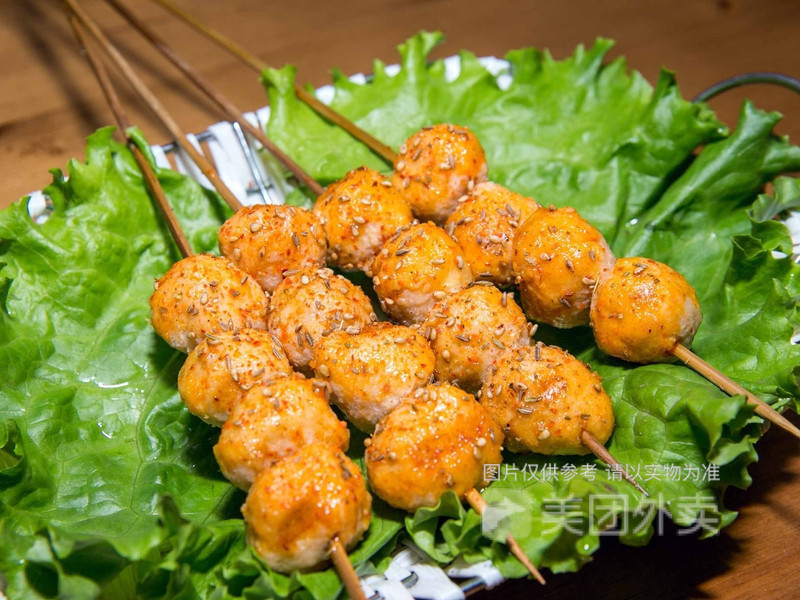 特色烤鸡丸子图片