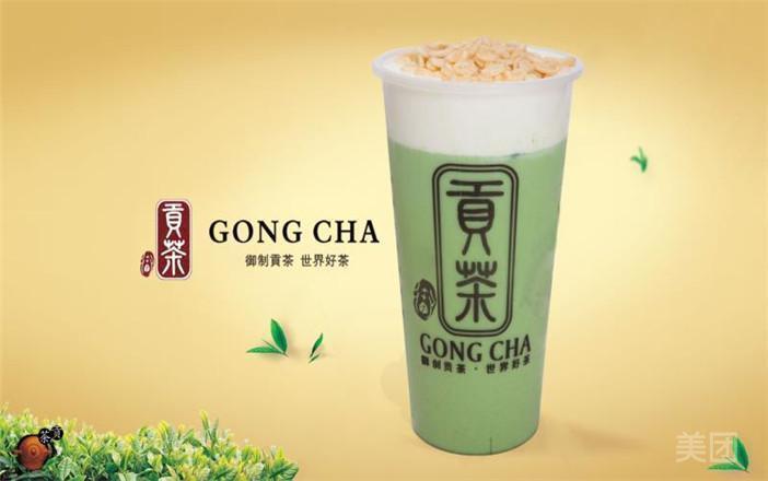 抹茶珍珠奶盖茶图片