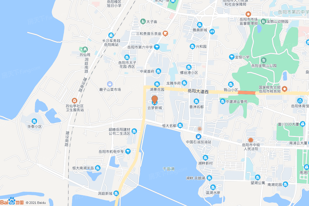 地址(在哪裡):雲夢新城位於岳陽市岳陽樓區岳陽大道西與朱家嘴交叉口