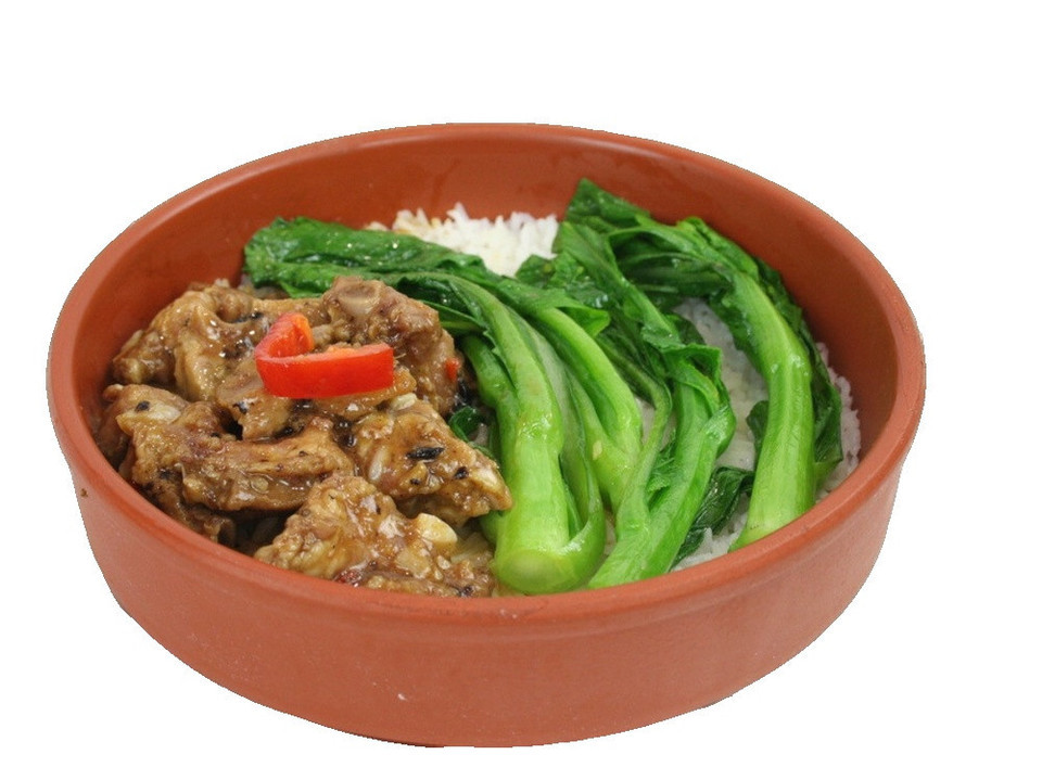 鼓汁蒸排骨饭图片