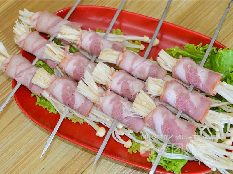 五花肉卷金针菇图片