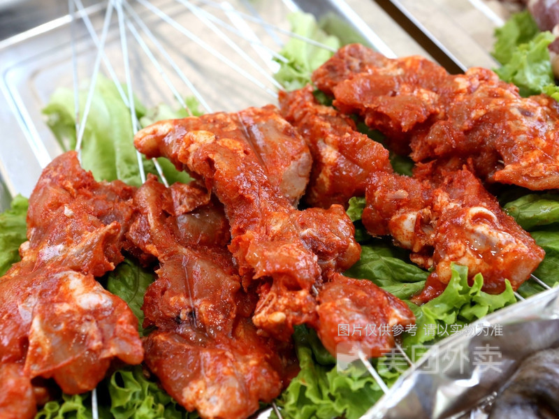 炸串鸡叉骨图片