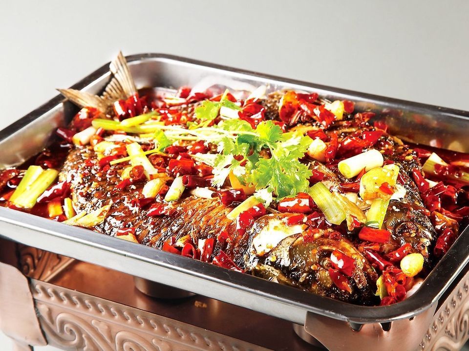 巫山烤全鱼图片