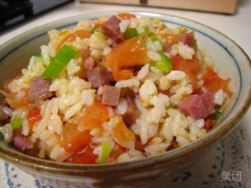 番茄牛肉炒饭图片