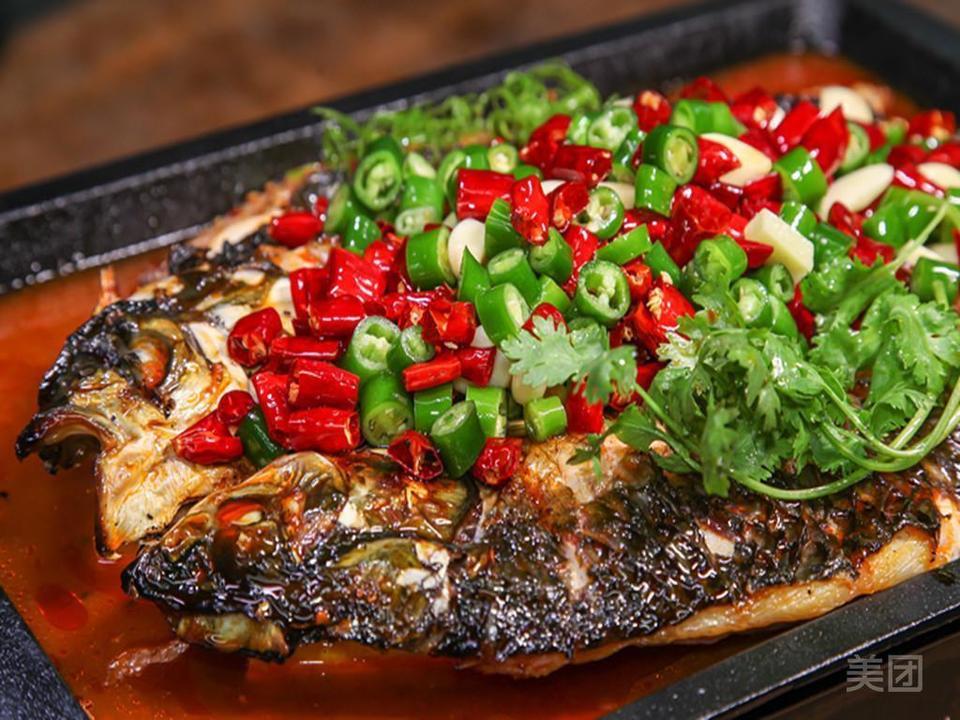 香辣烤罗非鱼图片