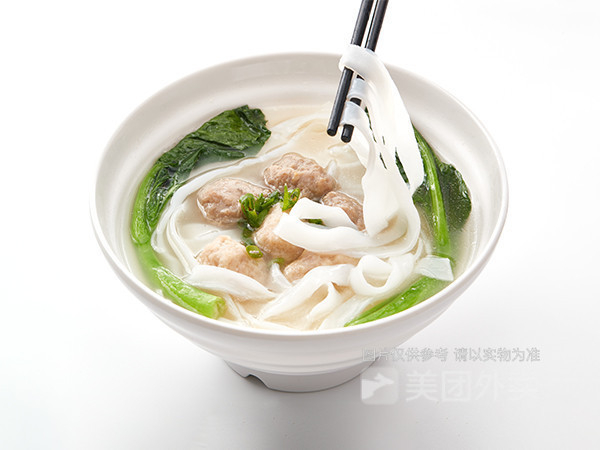 青菜汤河粉图片