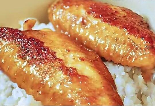 香炸鸡翅饭图片